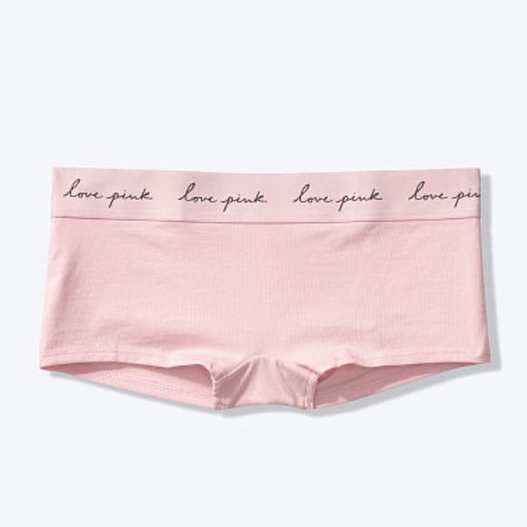 ๐PINK LOGO BOYSHORT - Picture 1 of 1